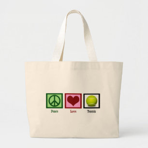Grand Tote Bag Tennis d'amour de paix