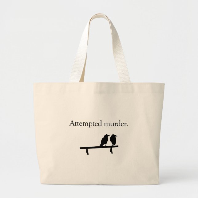Grand Tote Bag Tentative de meurtre (Devant)