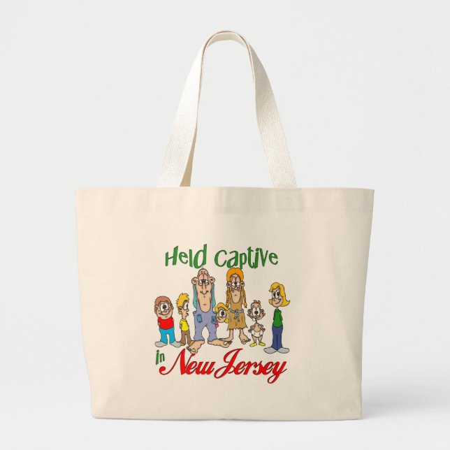 Grand Tote Bag Tenu captif dans le New Jersey (Devant)