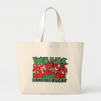 Grand Tote Bag Terre du Pays de Galles de rugby