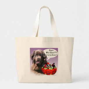 Grand Tote Bag Terre-Neuve (brun) Halloween Candy