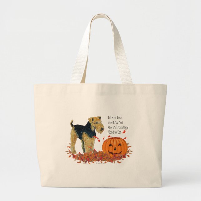 Grand Tote Bag Terrier Halloween (Devant)