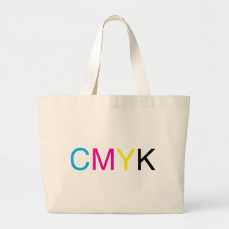 Grand Tote Bag Texte de CMYK