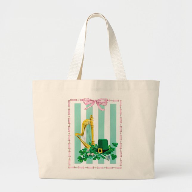 Grand Tote Bag The Irish Harp - (Devant)