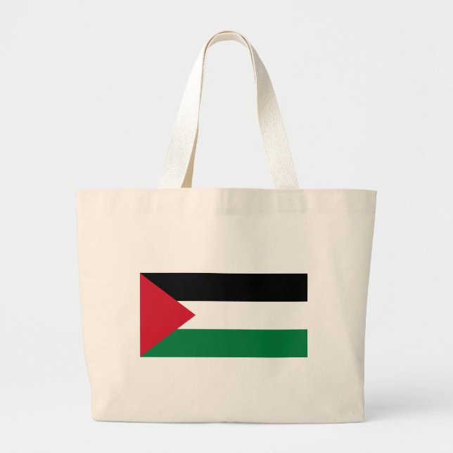 Grand Tote Bag The Palestinian flag (علم فلسطين‎) (Devant)