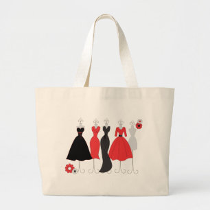 Grand Tote Bag Thème de Magasin-Marguerite de robe