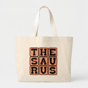 Grand Tote Bag Thésaurus, Livre de synonymes et d'antonymes