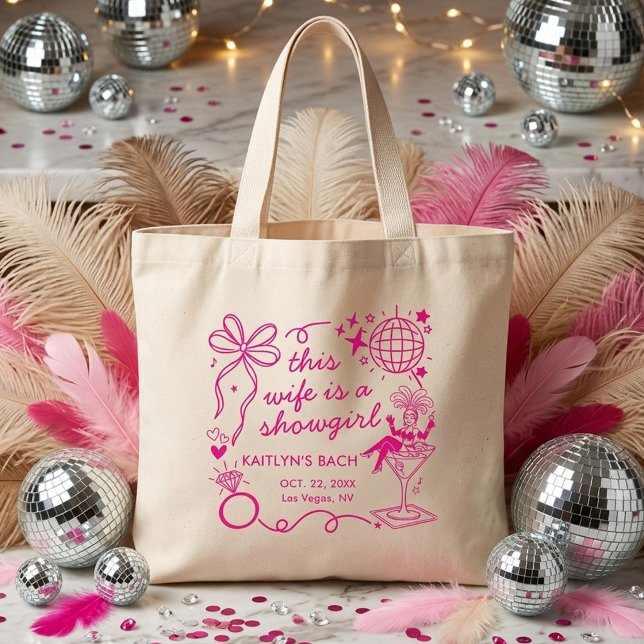 Grand Tote Bag This Wife Is A Showgirl Bachelorette Party (Créateur téléchargé)
