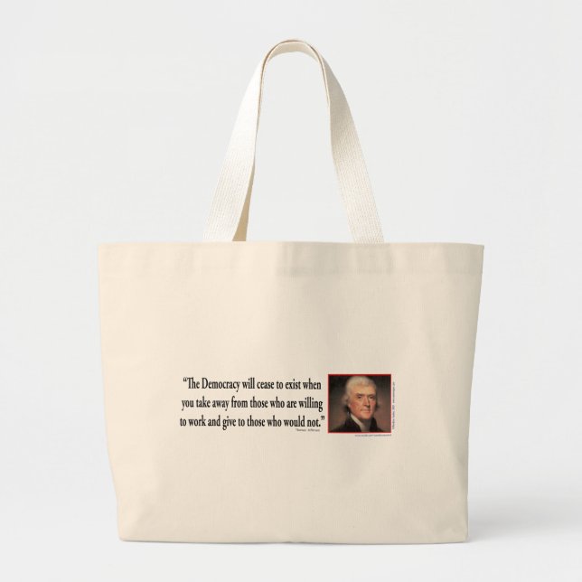 Grand Tote Bag Thomas Jefferson (Devant)