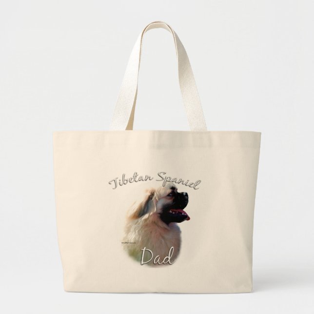 Grand Tote Bag Tibétain Espagnol Papa 2 (Devant)