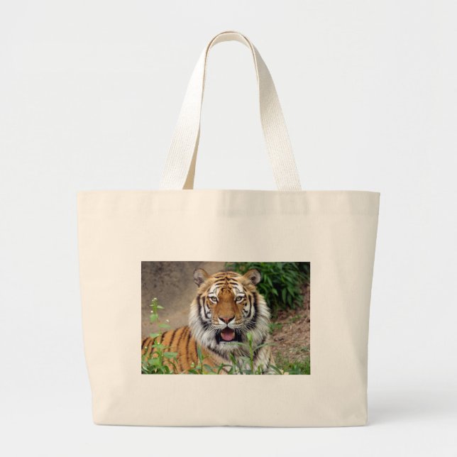 Grand Tote Bag Tiger Smile (Devant)