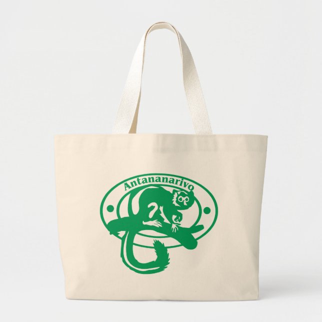 Grand Tote Bag Timbre d'Antananarivo (Devant)