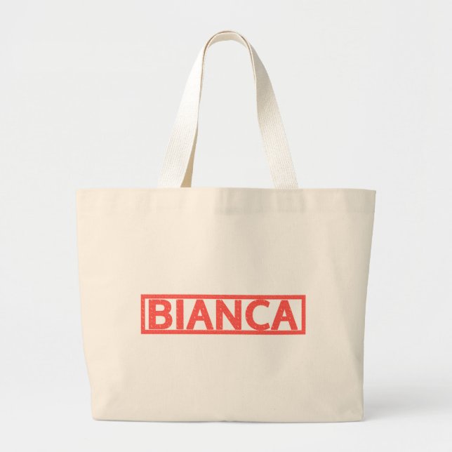 Grand Tote Bag Timbre de Bianca (Devant)