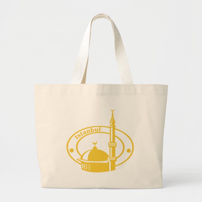 Grand Tote Bag Timbre d'Istanbul (Devant)