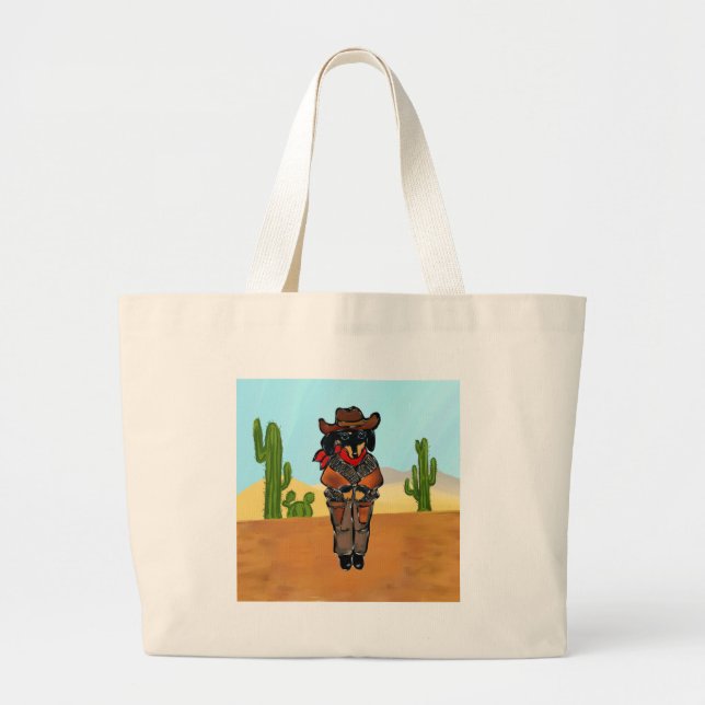 Grand Tote Bag Tireur Doxie (Devant)