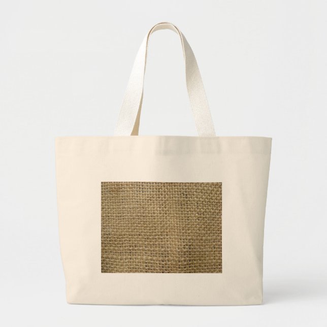 Grand Tote Bag Toile de jute (Devant)