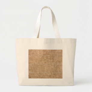 Grand Tote Bag Toile de jute patinée