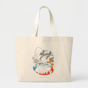 Grand Tote Bag Tom and Jerry Tennis Stars 7
