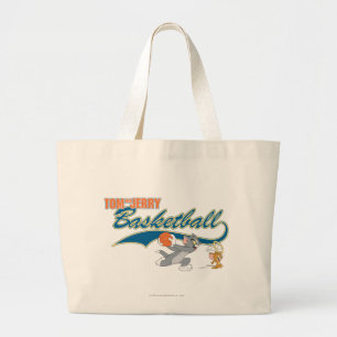 Grand Tote Bag Tom et basket-ball 5 de Jerry