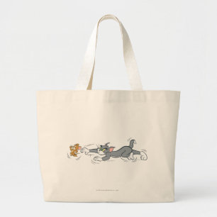 Grand Tote Bag Tom et chasse de Jerry