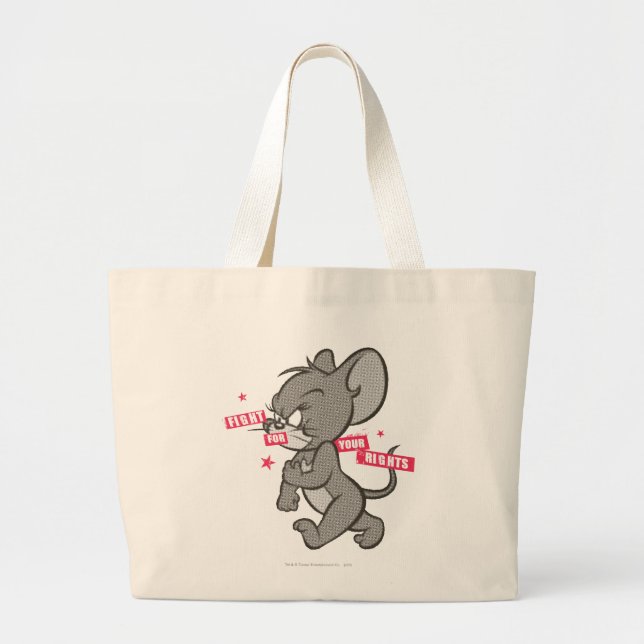 Grand Tote Bag Tom et Jerry Tough Mouse 3 (Devant)