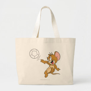 Grand Tote Bag Tom et le football de Jerry (le football) 1