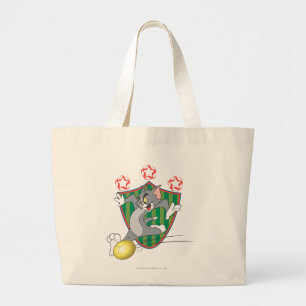 Grand Tote Bag Tom et le football de Jerry (le football) 9