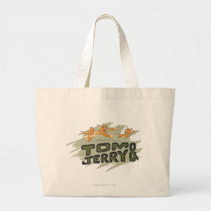 Grand Tote Bag Tom et logo de chasse de Jerry