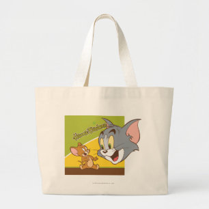 Grand Tote Bag Tom et logo de Jerry Hanna Barbera