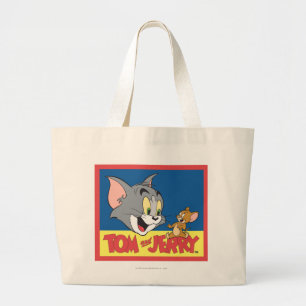 Grand Tote Bag Tom et logo de Jerry plat