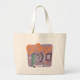 Grand Tote Bag Tom et rupture de chat de Jerry