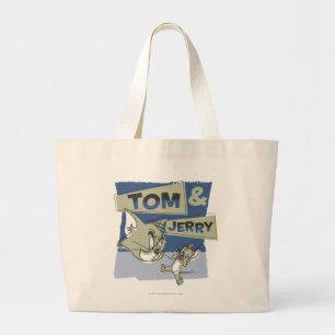 Grand Tote Bag Tom et souris de Jerry Scaredey