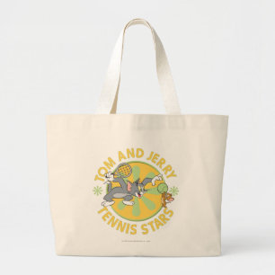 Grand Tote Bag Tom et stars du tennis 5 de Jerry