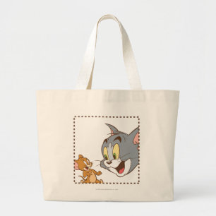 Grand Tote Bag Tom et timbre de Jerry