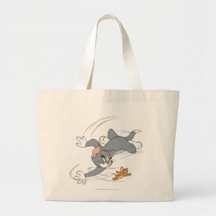 Grand Tote Bag Tom et tour de chasse de Jerry