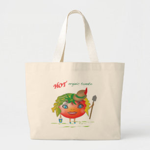 Grand Tote Bag Tomate biologique chaude