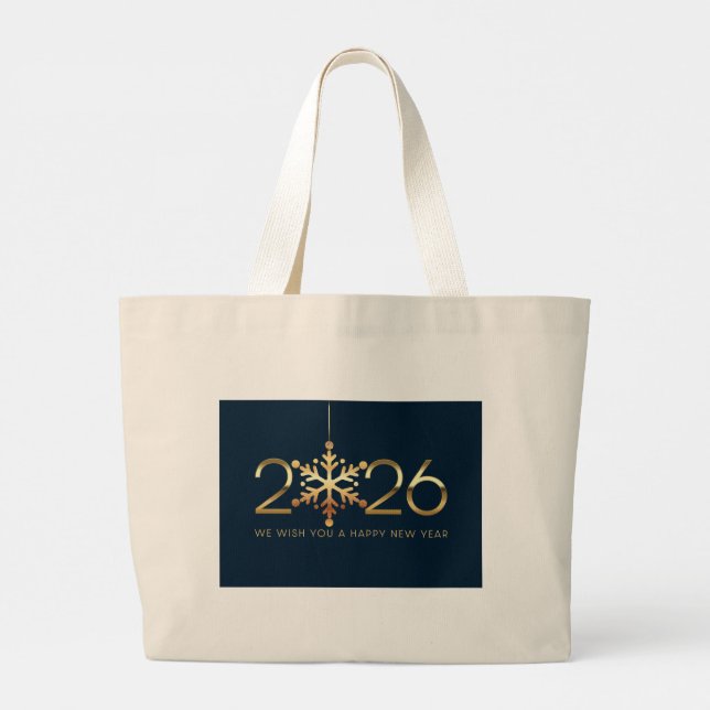 Grand Tote Bag Tote Bag-Happy New Year 2026  (Dos)