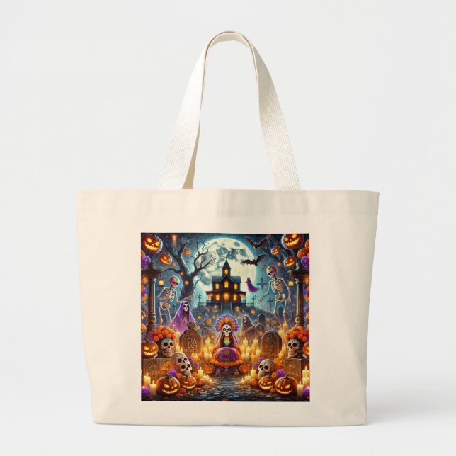 Grand Tote Bag  Tote Bags women halloween party  (Devant)