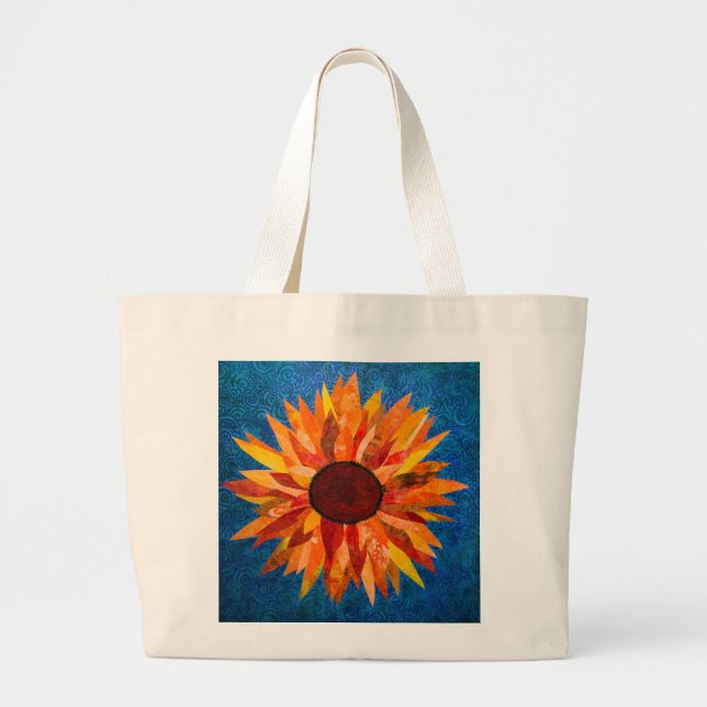 Grand Tote Bag Tote Flower Power (Devant)