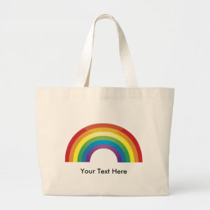 Grand Tote Bag Totes Arc En Ciel Classique - Personnalisées, Pers