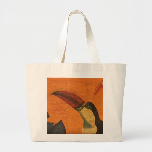 Grand Tote Bag Toucan rustique 1 de Belize (Devant)