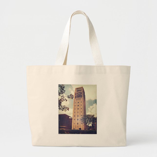 Grand Tote Bag Tour d'horloge (Devant)
