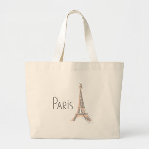 Grand Tote Bag Tour Eiffel Abstraite de PARIS