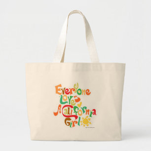 Grand Tote Bag Tout le monde aime les filles de Californie
