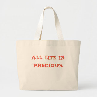 GRAND TOTE BAG TOUTE LA VIE EST FOURRE-TOUT PRÉCIEUX