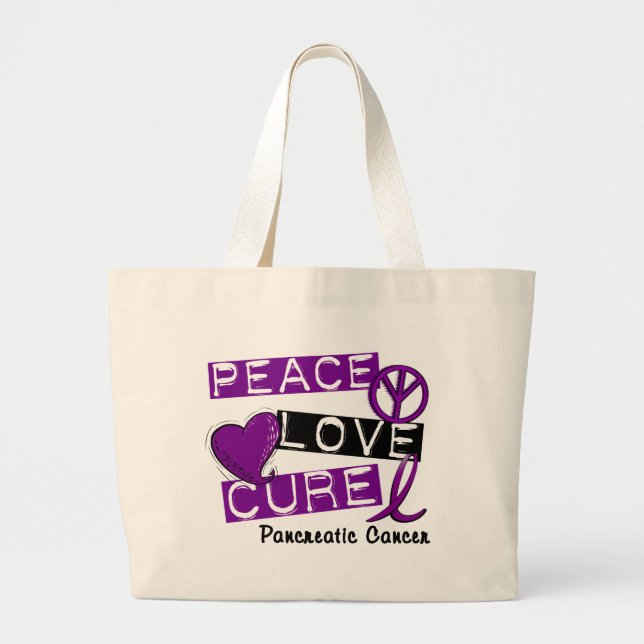 Grand Tote Bag TRAITEMENT 1 d'AMOUR de PAIX de conscience de (Devant)