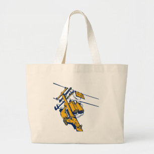 Grand Tote Bag Travailleur électrique d'électricien de monteur
