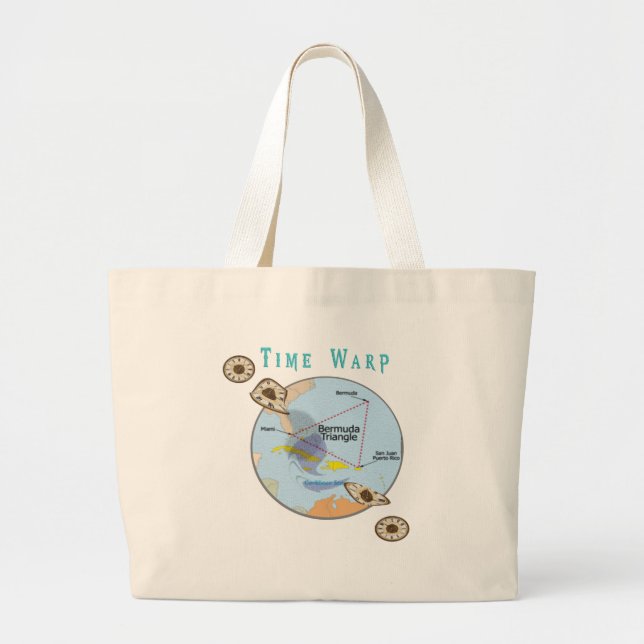 Grand Tote Bag Triangle des Bermudes (Devant)