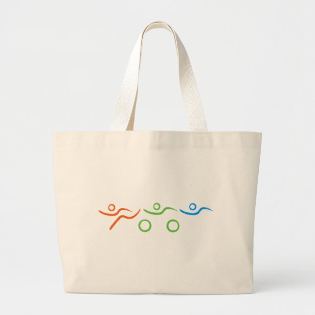 Grand Tote Bag Triathlon cool et design unique (Devant)