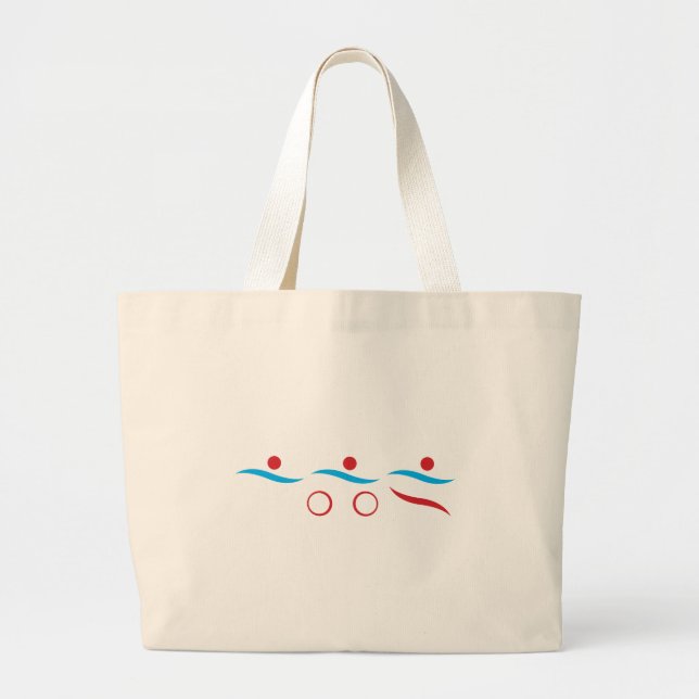Grand Tote Bag Triathlon unique (Devant)